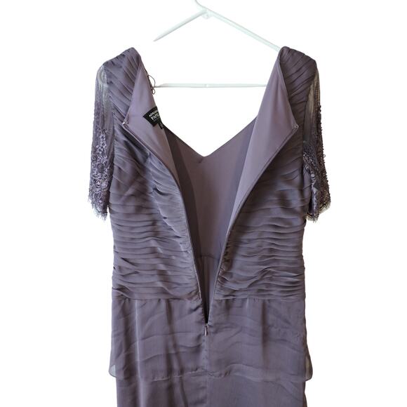 Adrianna Papell Lavender Long Formal Dress Size 10 - Picture 8 of 8